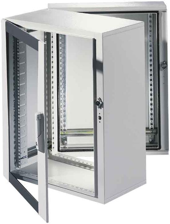 Produktbild Rittal Wandgehäuse EL, 3-teilig mit Montageschienen und Profilschienen (21 HE, 19 Zoll Rack)