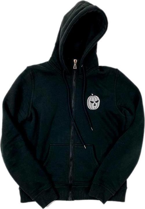 Halloween Hoodie mit durchgehendem Reissverschluss Logo