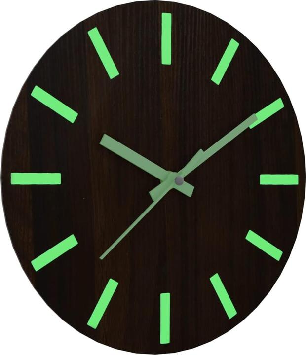 Image du produit VidaXL Horloge murale avec échelle et aiguilles lumineuses Ø30 cm (30 cm)