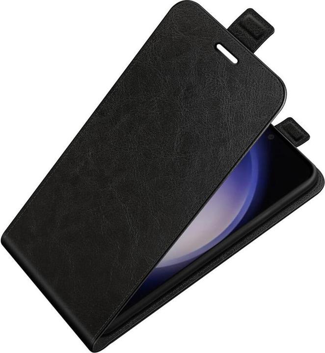Actual product image Cover-Discount Classic flip case vertical black (Samsung Galaxy S24)