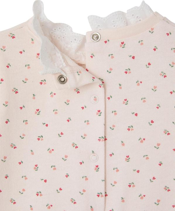 Image du produit Vertbaudet Baby Sweatshirt mit Blumen und besticktem Kragen (74)