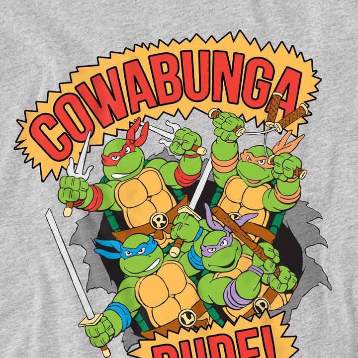 Actual product image Teenage Mutant NT Mens Cowabunga Dude T-Shirt (XXL)