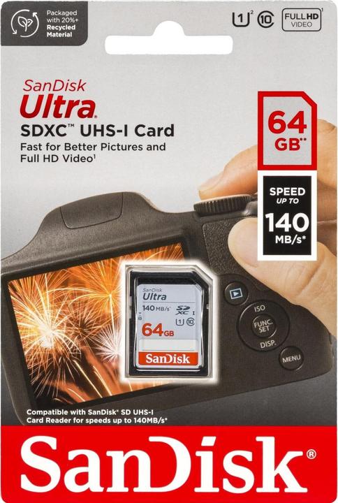Immagine prodotto SanDisk Ultra (64 GB, SDXC, U1, UHS-I)