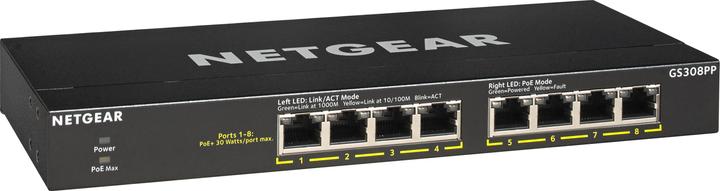 Actual product image Netgear GS308PP-100EUS (8 Ports)