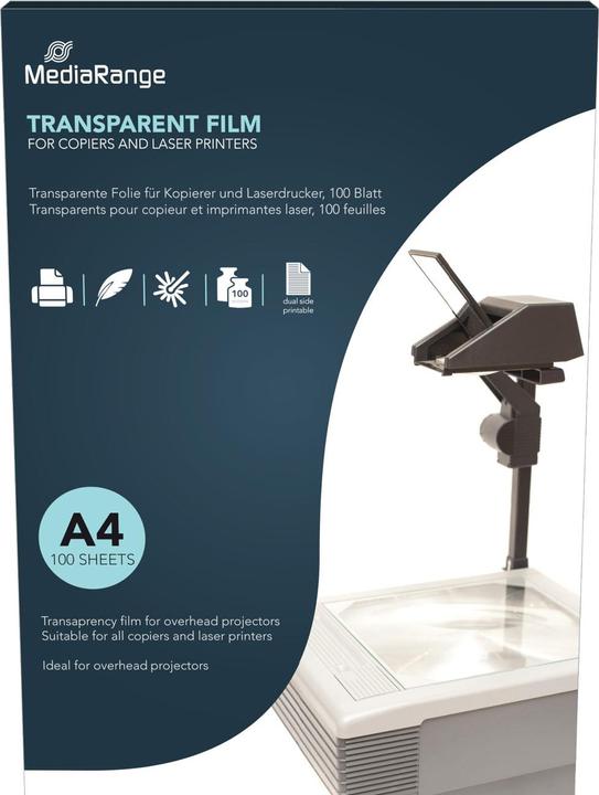 Produktbild MediaRange Over Head Projector Film (210 x 297 mm, 100 x)