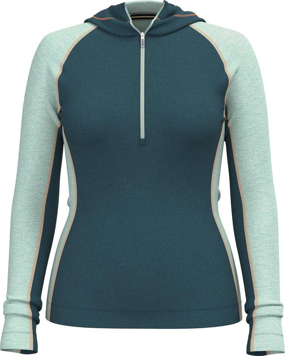 Image du produit Smartwool Women's Classic Thermal Merino Base Layer 1/2 Zip Hoodie Boxed (XS)