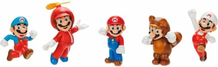Image du produit Jakks Pacific Super Mario Figurines Mario Pack de 5 6,5 cm