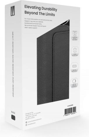 Immagine prodotto Levelo Custodia in pelle - IQOS Iluma 2023 con scomparto per sigarette Terra - Nero (1 x)
