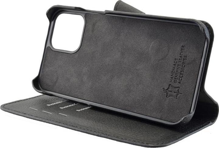 Image du produit Mike Galeli Couverture de livre en cuir véritable 2in1 Joss black (Apple iPhone 12, Apple iPhone 12 Pro)
