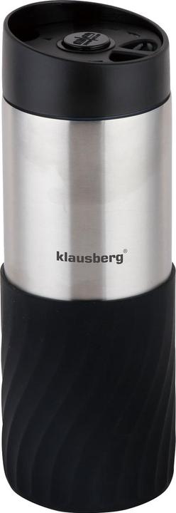 Produktbild Klausberg 2er-Set Doppelwandiger Thermobecher, 420ml, schwarz (0.42 l)
