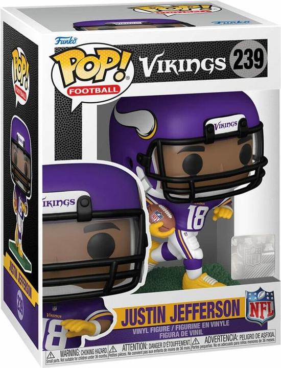 Produktbild Funko NFL POP! Football Vinyl Figur Vikings - Justin Jefferson 9 cm