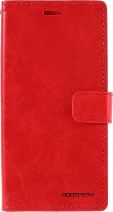 Produktbild iPhone 12 Pro Max - Blue Moon Leder Etui Hülle Karten rot (Apple iPhone 12 Pro Max)