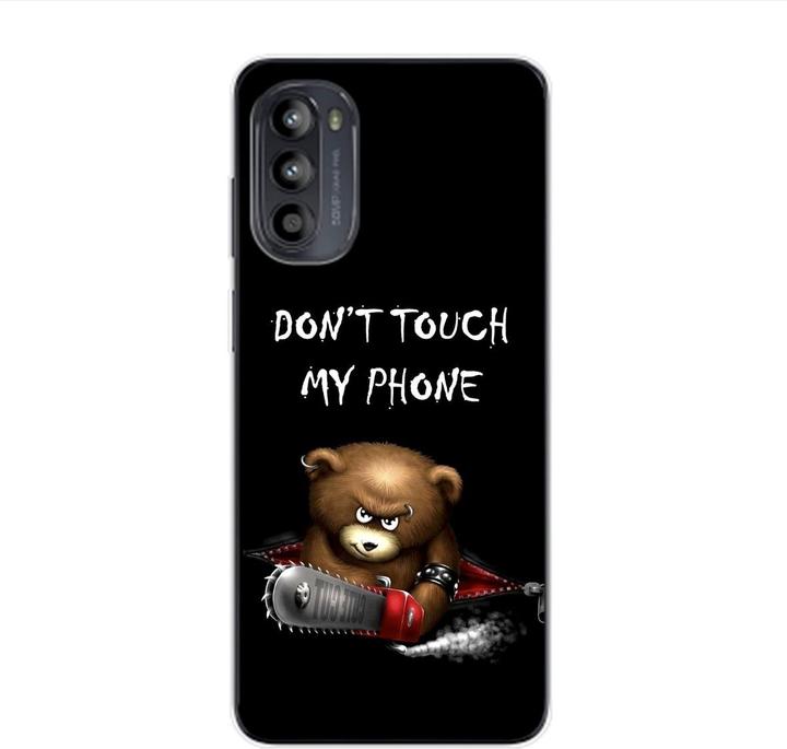 Dont Touch My Phone Bear Black