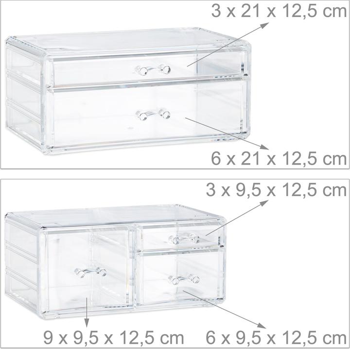 Image du produit Relaxdays Organisateur cosmétique 21 compartiments