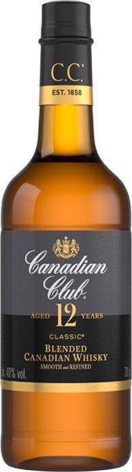 Produktbild Canadian Club CLASSIC 12 Years Old Small Batch Blended Canadian Whisky 40% Vol. 0,7l (Canadian Whisky)