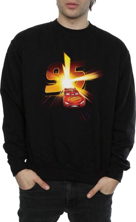 Actual product image Disney Mens Cars Lightning McQueen Burst Sweatshirt (M)