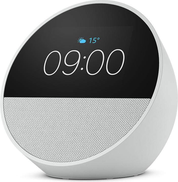 Productafbeelding Amazon Echo Spot (2024) slimme wekker - Wit (Amazon Alexa)