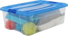 Produktbild Iris Clear NTB Aufbewahrungsbox 30,0 l transparent, blau 39,5 x 57,5 x 20,5 cm (30 l)