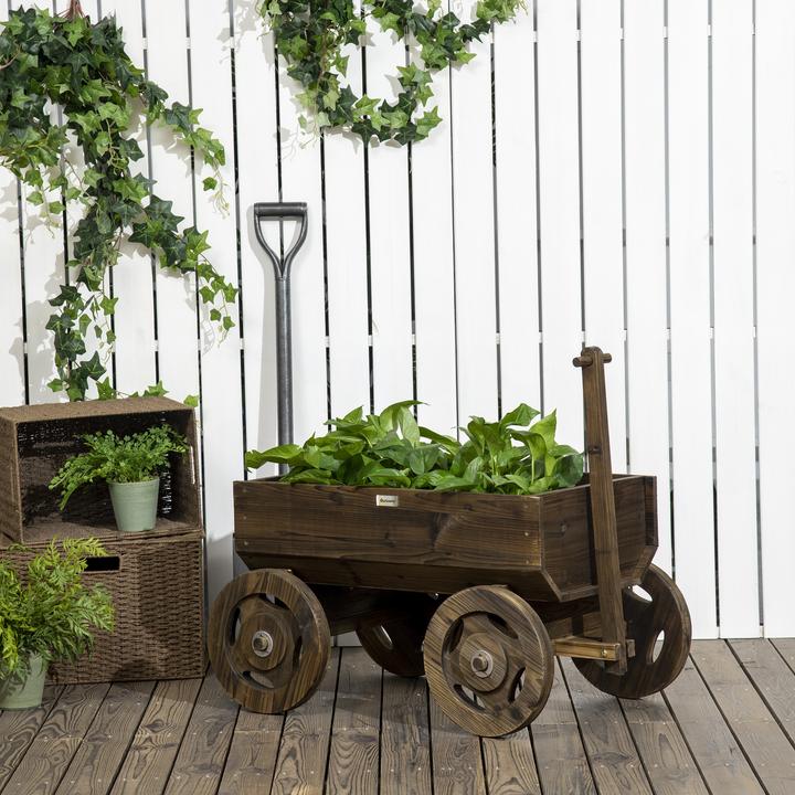 Produktbild Outsunny Blumenwagen mit Rollen