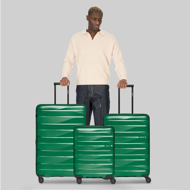 Actual product image Bergpfeil Travel 4-Rollen Kofferset 3-tlg. mit Dehnfalte (228 l, XL (from 140l))