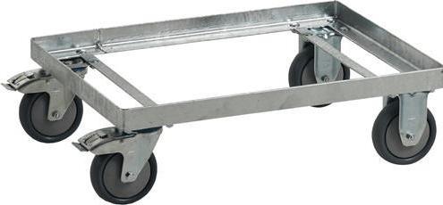 Produktbild Craemer Fahrgestell Stahl, verzinkt eckig für Transportbehälter 400 l