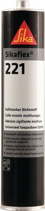 Produktbild Sika Dichtstoff Sikaflex 221, 300 ml, weiÃŸ (0.42 kg, Weiss, 300 ml)