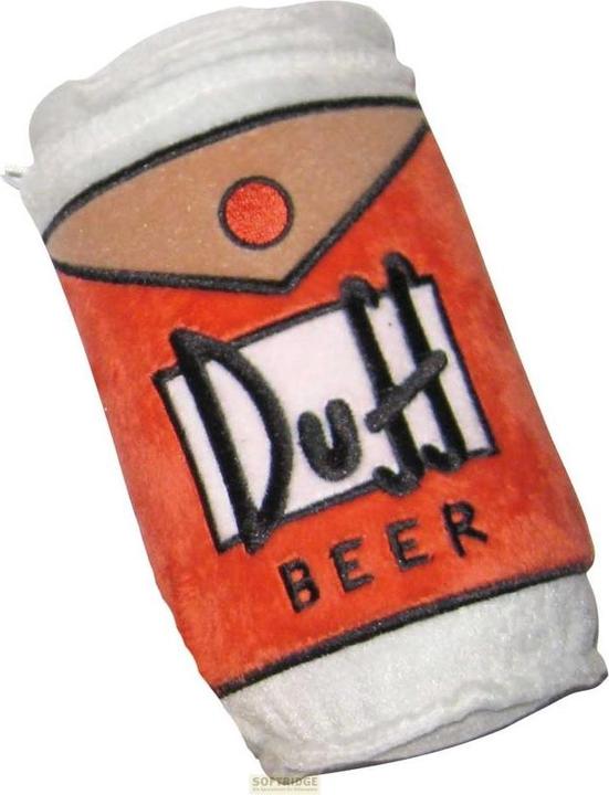 Produktbild United Labels Simpsons Minikissen mit dem Saugnapf Duff Beer 18 cm (15 cm)