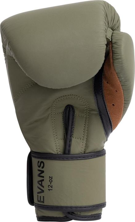 Actual product image Benlee Evans Boxing Gloves Kaki Leather (10 OZ)