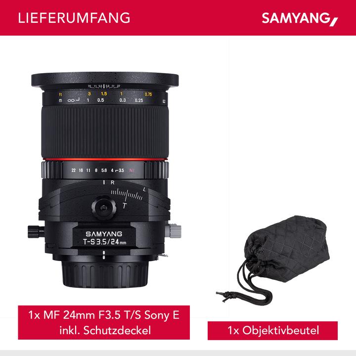 Produktbild Samyang 24mm f/3.5 ED AS UMC Tilt/Shift, Sony E (Sony E, Vollformat)
