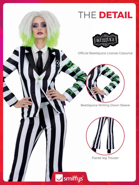 Produktbild Smiffys Beetlejuice Hosenanzug für Frauen (L)