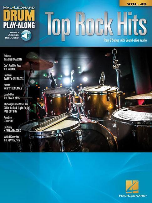 Produktbild Top Rock Hits: Drum Play-Along Volume 49 (Englisch, 2020)