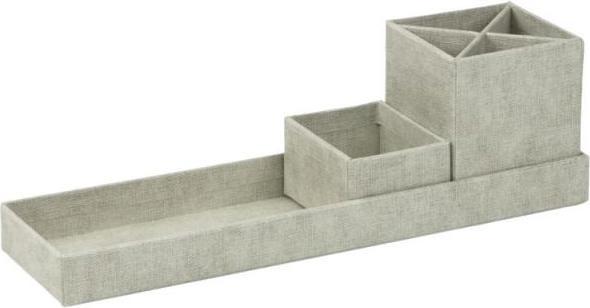 Office butler Linen cover Charles 3-piece Linen nature