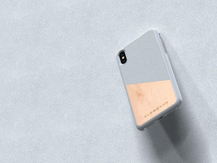 Immagine prodotto Nordic Elements Original Helium - Custodia per Iphone Xs Max con vero legno d'acero (grigio chiaro) (Apple iPhone XS Max)