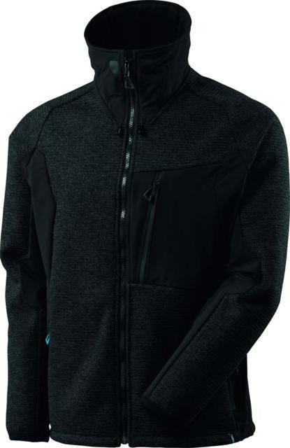 Produktbild Mascot Strickjacke "Advanced" schwarz meliert/schwarz Gr.S (S)