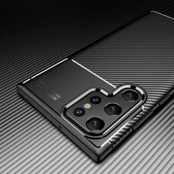 Immagine prodotto Screenguard Custodia Samsung Galaxy S22 Ultra Cover Carbon Design TPU (Samsung Galaxy S22 Ultra)