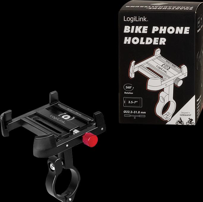 Actual product image LogiLink Smartphone bike mount, straight, for 3.57" smartphones