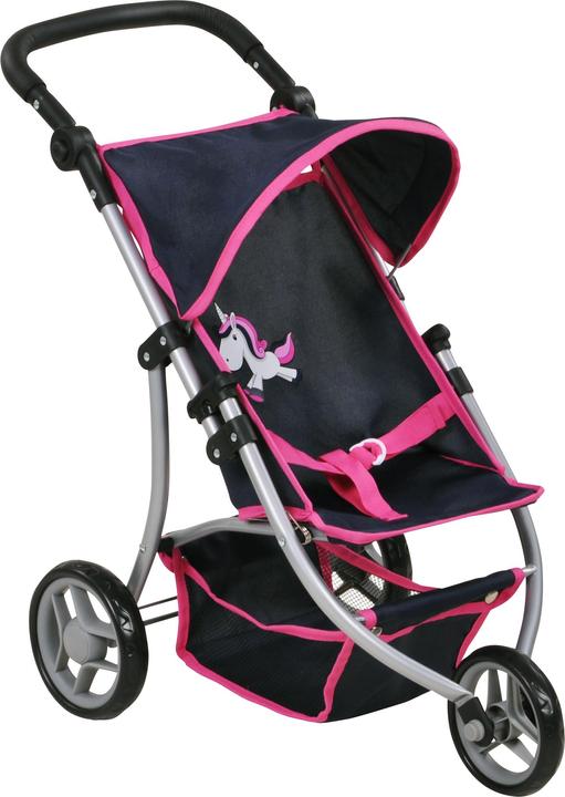 Immagine prodotto Knorrtoys Puppenbuggy Jogger Lio - UMA. Das Einhorn blue