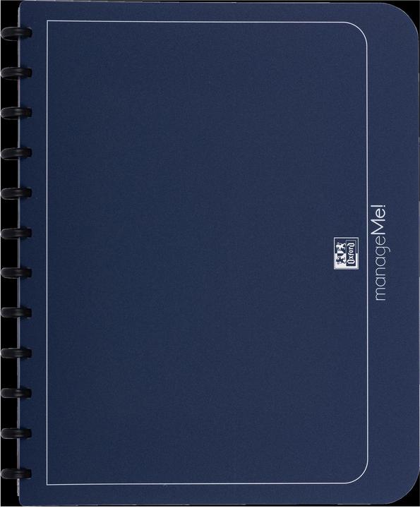 Actual product image Elba vario-zipp ring binder manageMe!, DIN A4, dark blue ring diameter: 21 mm, ring color: silver-metalli (A4, 1 x)