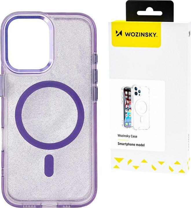 Image du produit Wozinsky Glitter Case with Mag Safe for Samsung Galaxy S25 Ultra - Purple with Glitter (Samsung Galaxy S25 Ultra)