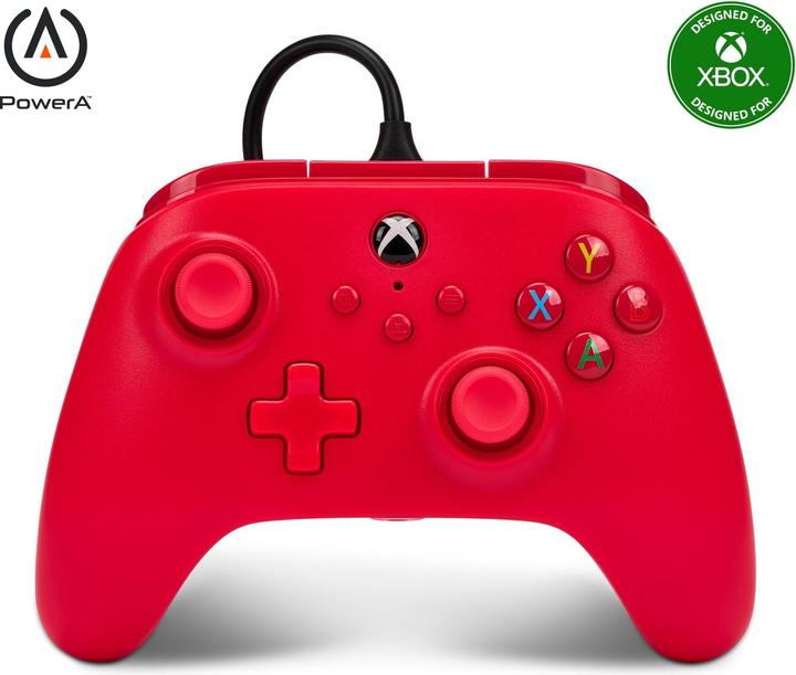 Immagine prodotto PowerA Controllore XB potenziato con cavo rosso (Windows, Xbox Series X)