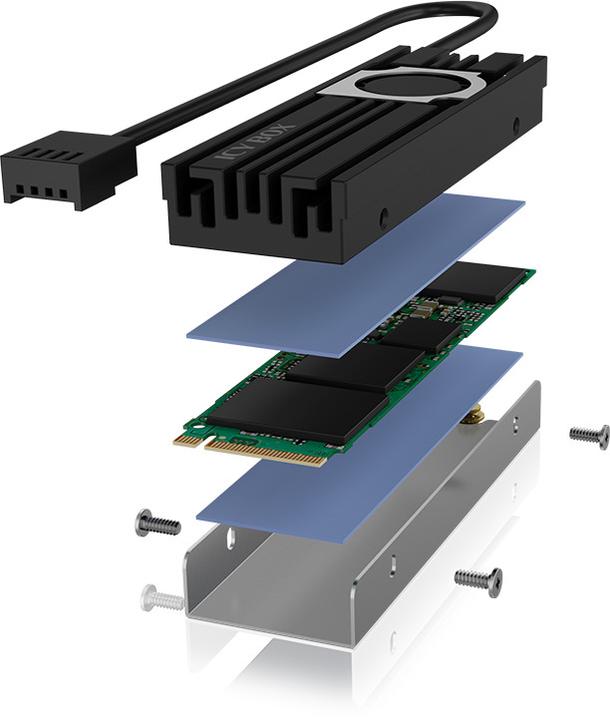 Immagine prodotto RaidSonic Dissipatore di calore Icy Box con ventola per M.2 SSD