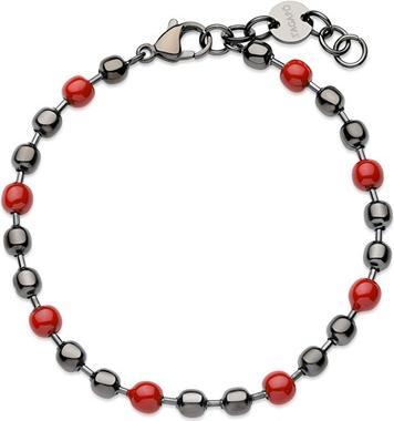 Immagine prodotto Sagapo S'Agapo Ripple Steel Beaded Bracelet For Men Srp69