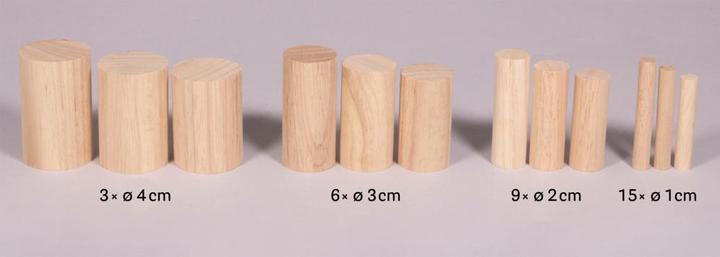 Produktbild Rayher Bastelpackung Holz "Rundstäbe", 99-tlg.
