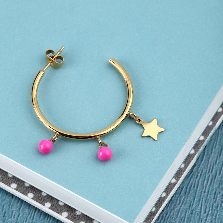 Image du produit La Petite Story Boucle d'oreille unique Star (Acier inoxydable)