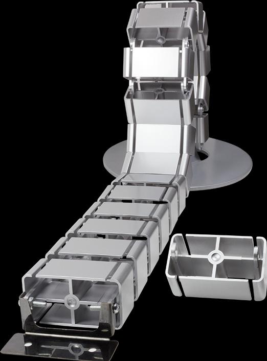 Produktbild LogiLink Flexibler Kabelkanal für den Schreibtisch, 800 x 68 mm (18 G (Kabelkanal, 2.80 cm)
