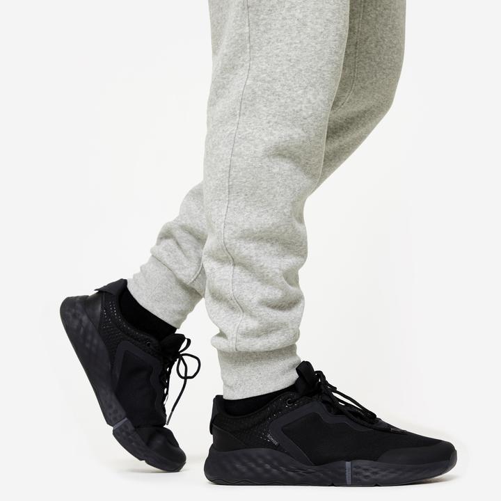 Actual product image Domyos Men's warm jogging trousers - 100 grey (W32)