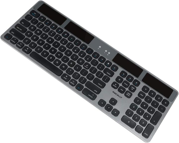 Image du produit Macally Clavier solaire Bluetooth (US, Sans fil)