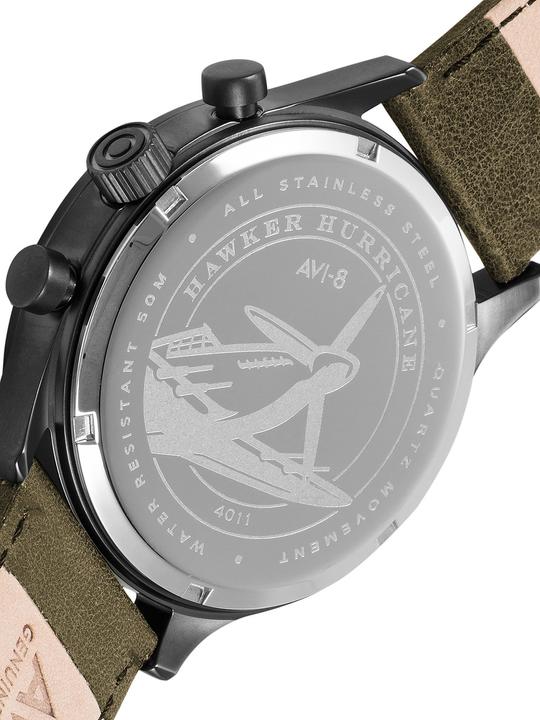 Produktbild AVI-8 AV-4011-0E Hawker Hurricane Chronograph 42mm 5ATM (Chronograph, 42 mm)