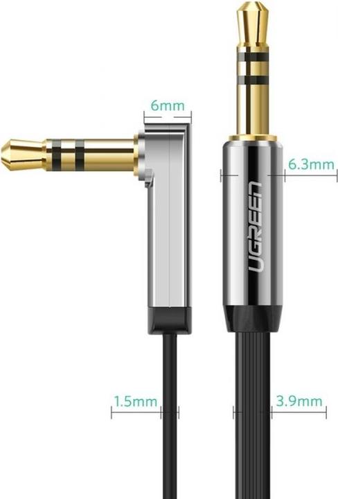 Actual product image Ugreen 3.5mm Klinke – 3.5mm Klinke (1 m, 3.5mm jack (AUX))