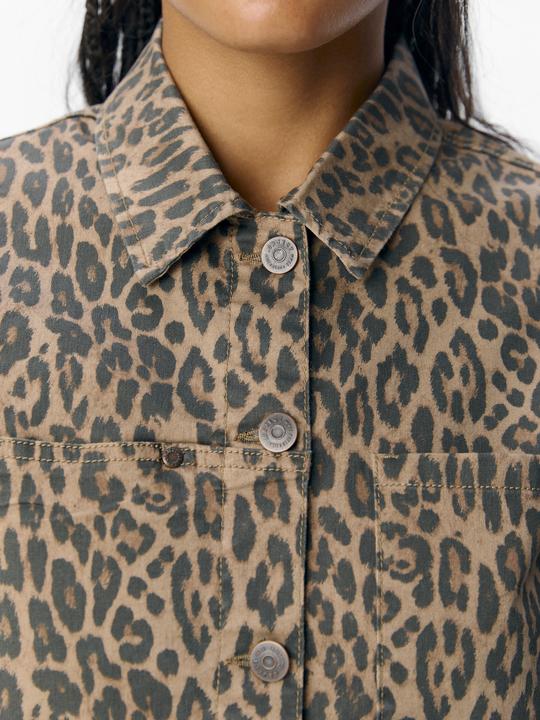 Image du produit Object Veste en jean imprimé léopard (S)